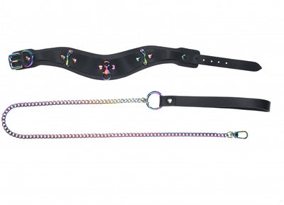 Ouch! Venice Collection - Collar with Leash