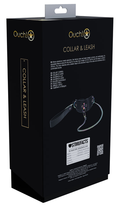 Ouch! Venice Collection - Collar with Leash