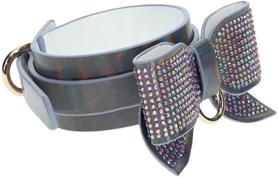 Ouch! Paris Iridescent Black Bow Handcuffs