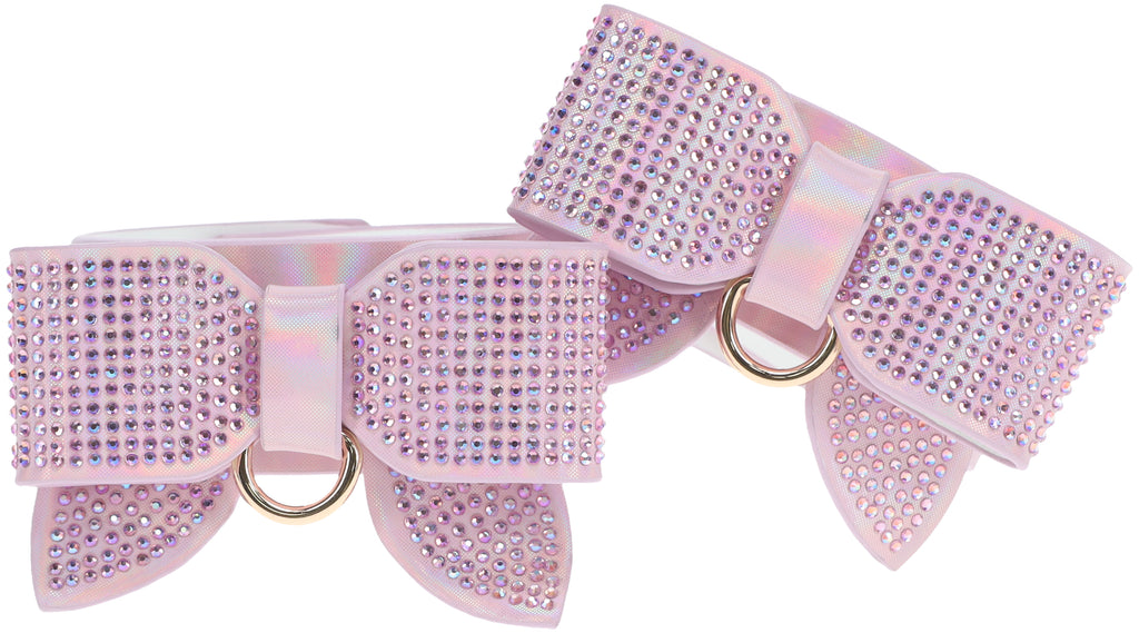 Ouch! Paris Iridescent Pink Bow Handcuffs