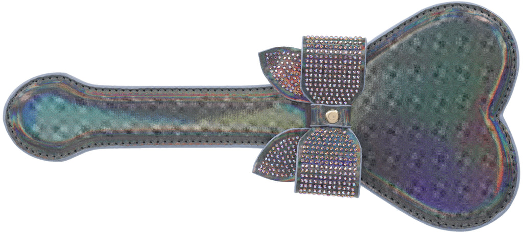 Ouch! Paris Iridescent Black Heart Paddle