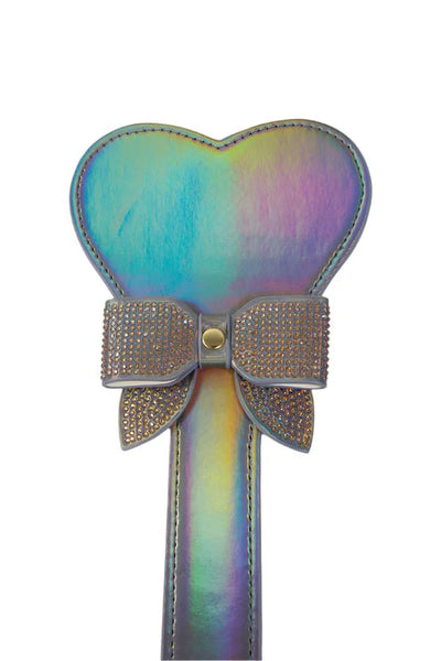 Ouch! Paris Iridescent Black Heart Paddle