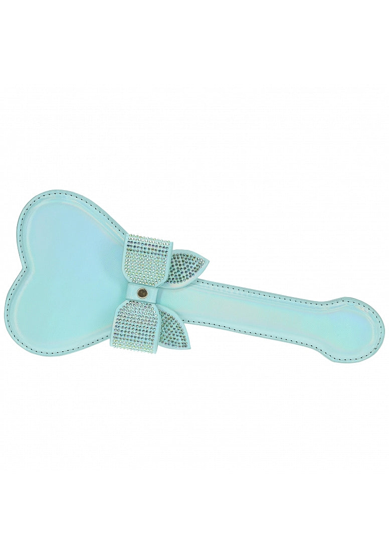 Ouch! Paris Iridescent Teal Heart Paddle