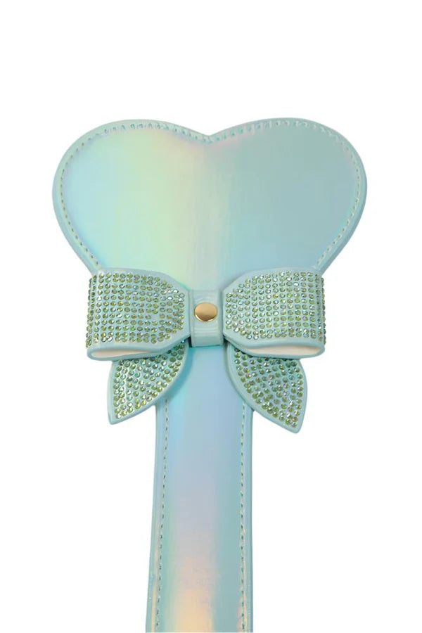 Ouch! Paris Iridescent Teal Heart Paddle
