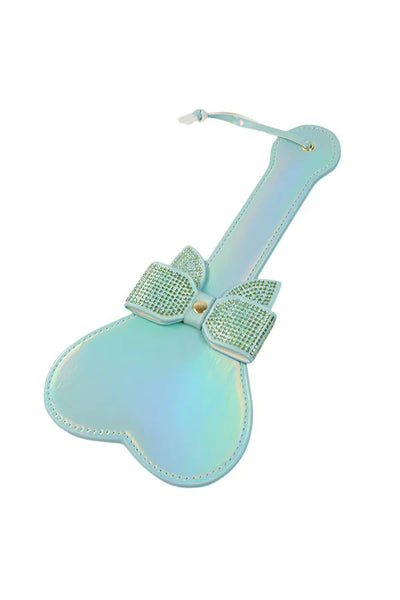 Ouch! Paris Iridescent Teal Heart Paddle