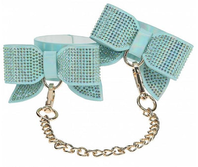 Luxury Traveler Bondage Collection in Iridescent Teal with Bag