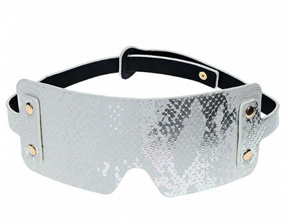 Luxury Traveler Bondage Collection in White Faux Snakeskin with Bag