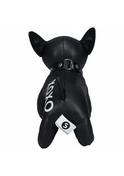 XOXO Black Bondage Dog Plush with Collar