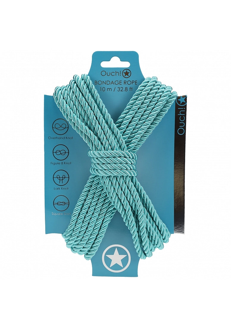 Silky Blue Bondage Rope - 10 Meters