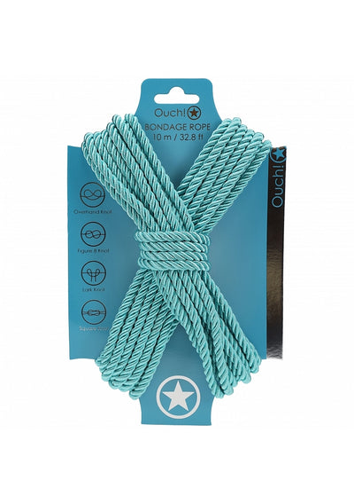 Silky Blue Bondage Rope - 10 Meters