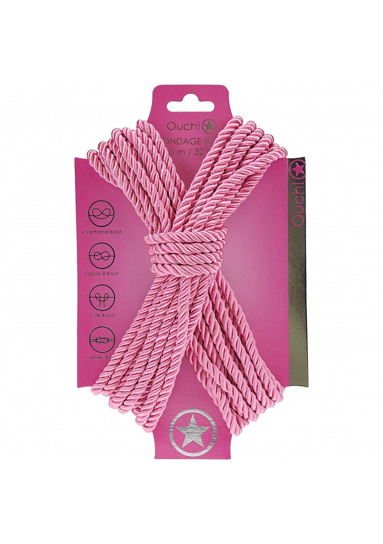 Silky Pink Bondage Rope - 10 Meters
