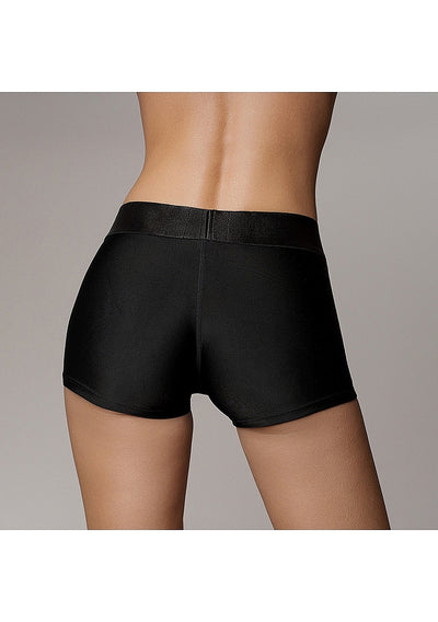 Ouch! Vibrating Strap-On Boxers in Black