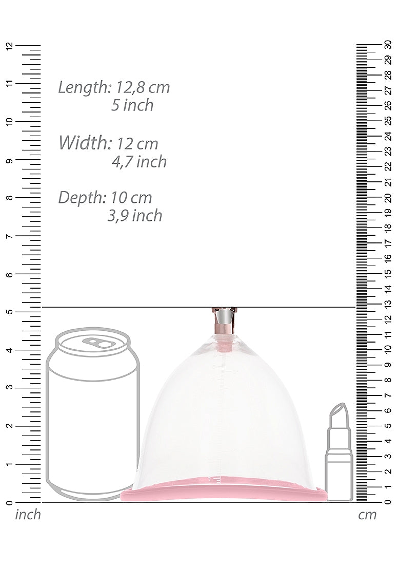 Rechargeable Breast Pump Set for Breast Enhancement in Pink