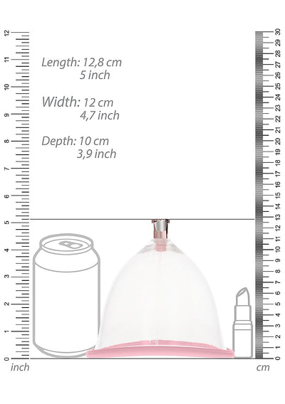 Rechargeable Breast Pump Set for Breast Enhancement in Pink