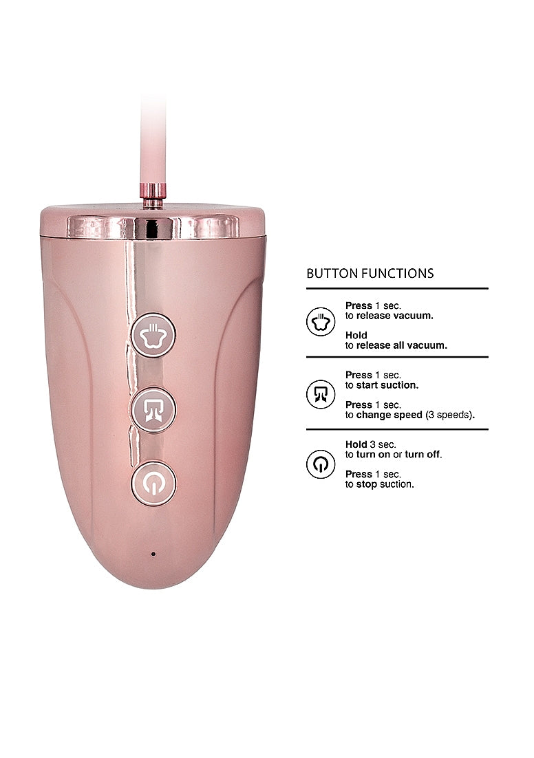 Rechargeable Clitoral & Nipple Pump Set in Pink