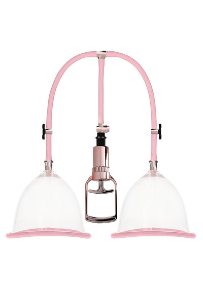 Pumped Breast Pump Set for Breast Enhancement in Pink