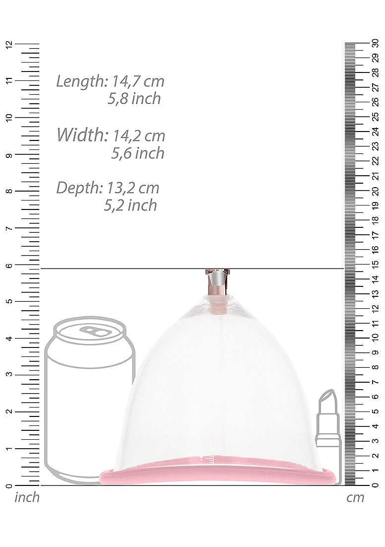 Pumped Breast Pump Set for Breast Enhancement in Pink