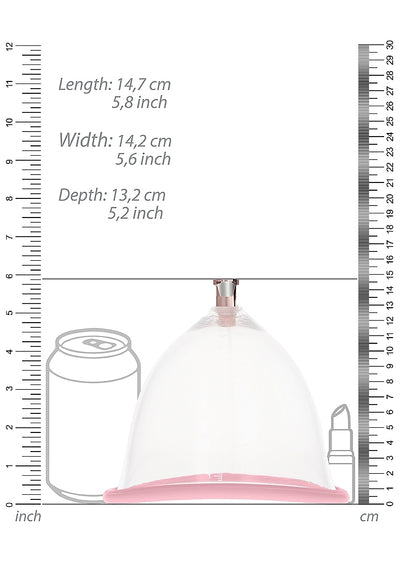 Pumped Breast Pump Set for Breast Enhancement in Pink