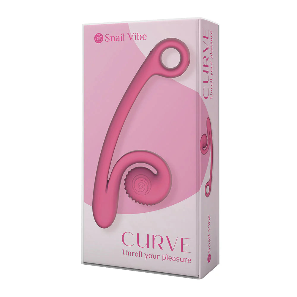 Snail Vibe Curve Vibrator - Pink