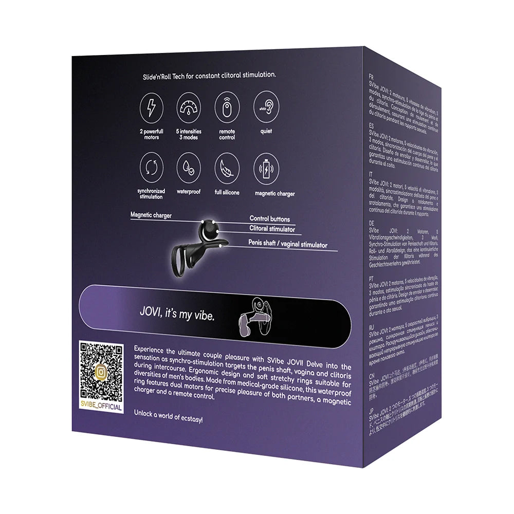 Snail Jovi Couples Vibrating Cock Ring with Remote by SVibe