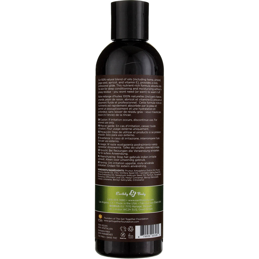 Hemp Seed Guavalava Massage Oil - 8 oz