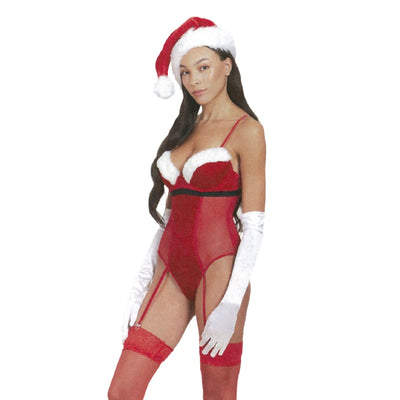 Christmas Slay Bodysuit in Red