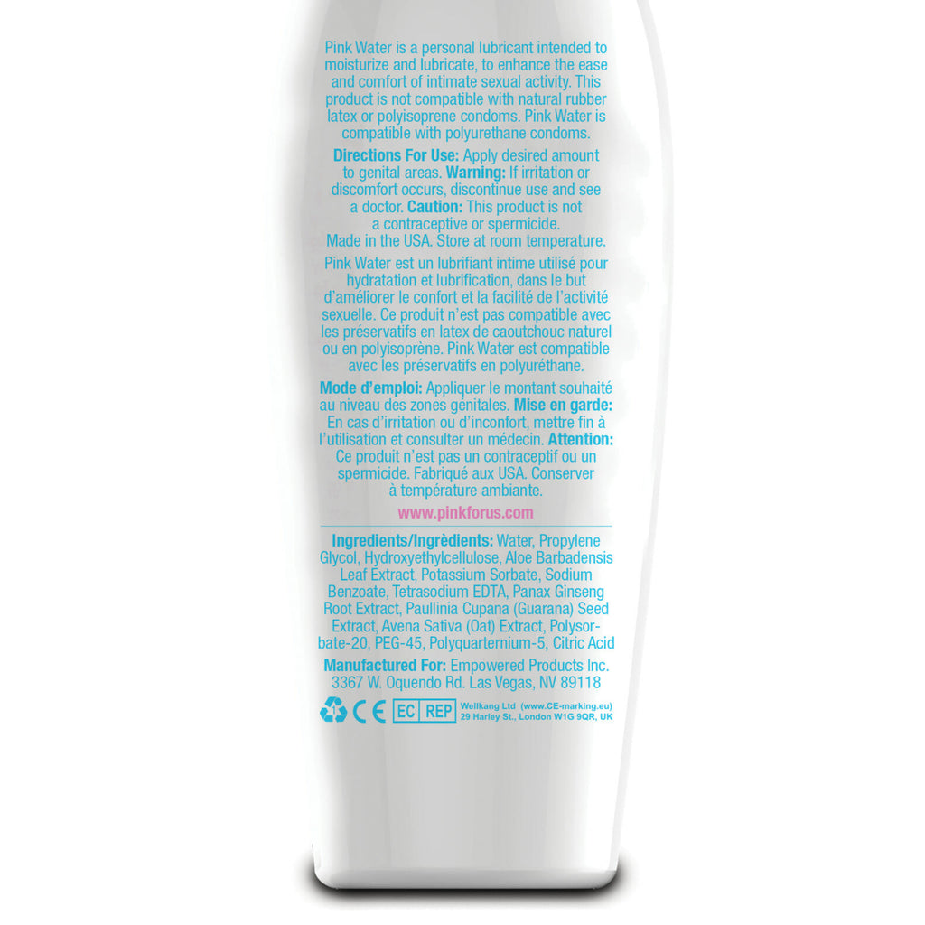 Pink Water Based Lubricant - 4.7 oz