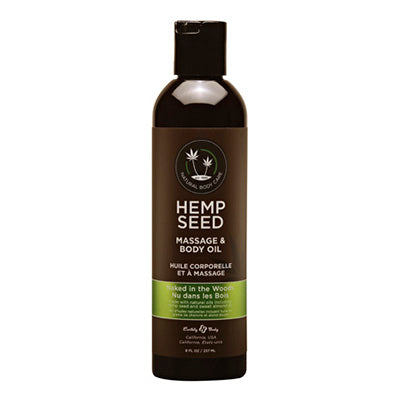 Naked in the Woods Scent Hemp Seed CBD Relaxing Massage and Body Oil 8oz