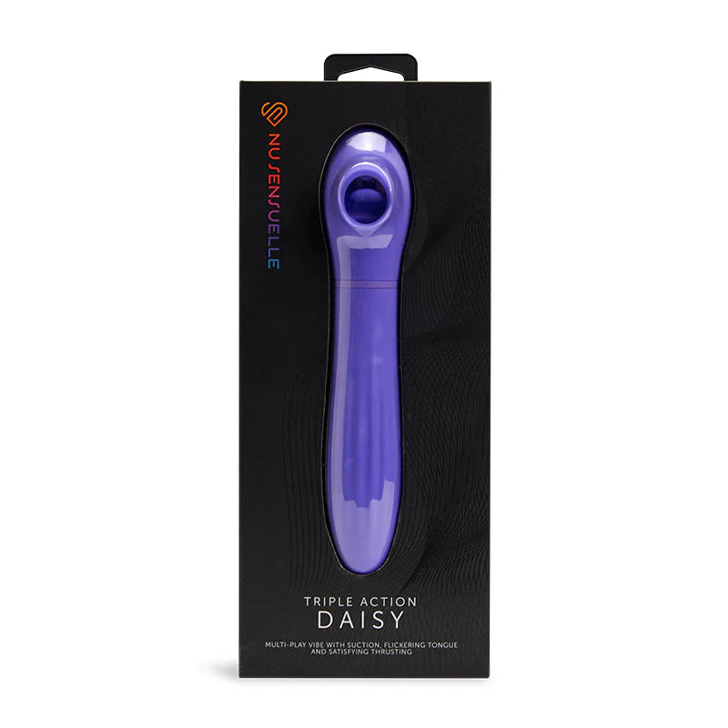 Nu Sensuelle Daisy Triple Action Thrusting Suction Vibe in Purple