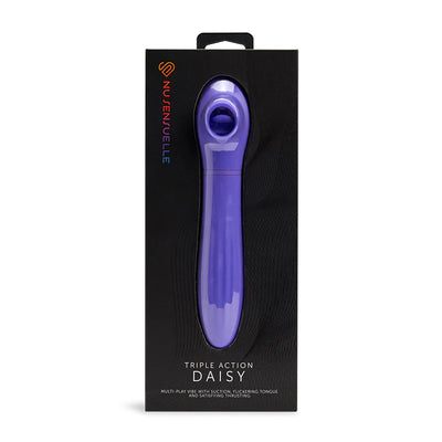 Nu Sensuelle Daisy Triple Action Thrusting Suction Vibe in Purple