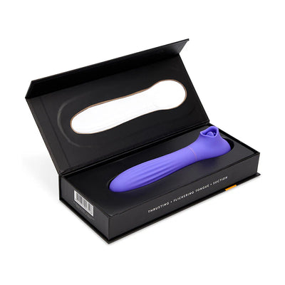 Nu Sensuelle Daisy Triple Action Thrusting Suction Vibe in Purple