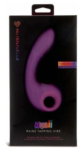 Nu Sensuelle Nubii Raine Tapping Vibrator - Purple