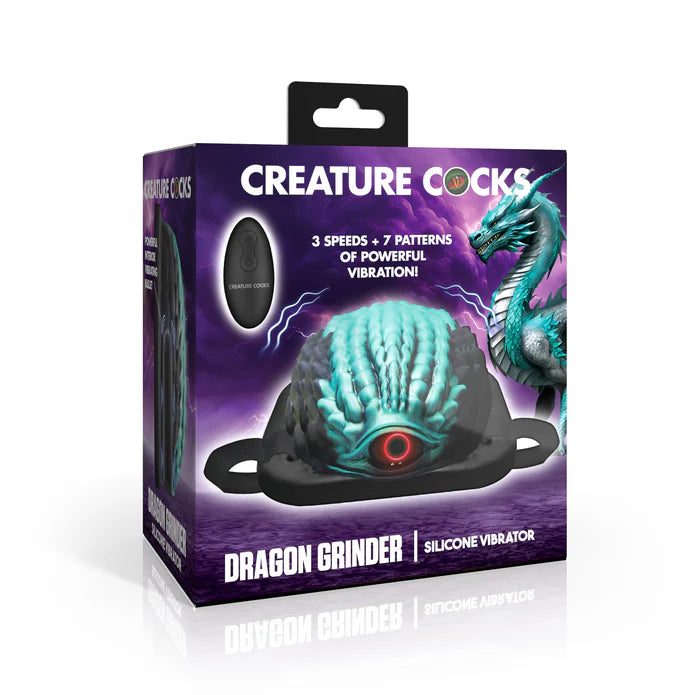 Dragon Vibrating Silicone Grinder with Mounting Straps
