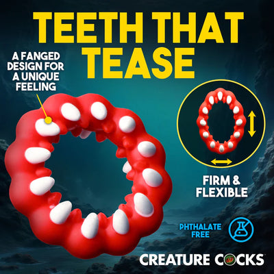 Fangs Fantasy Cock Ring by Creature Cocks