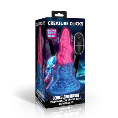 Lord Kraken Vibrating Glow-in-the-Dark Silicone Dildo by Creature Cocks