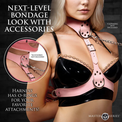 Vixen Female Chest Harness in Pink
