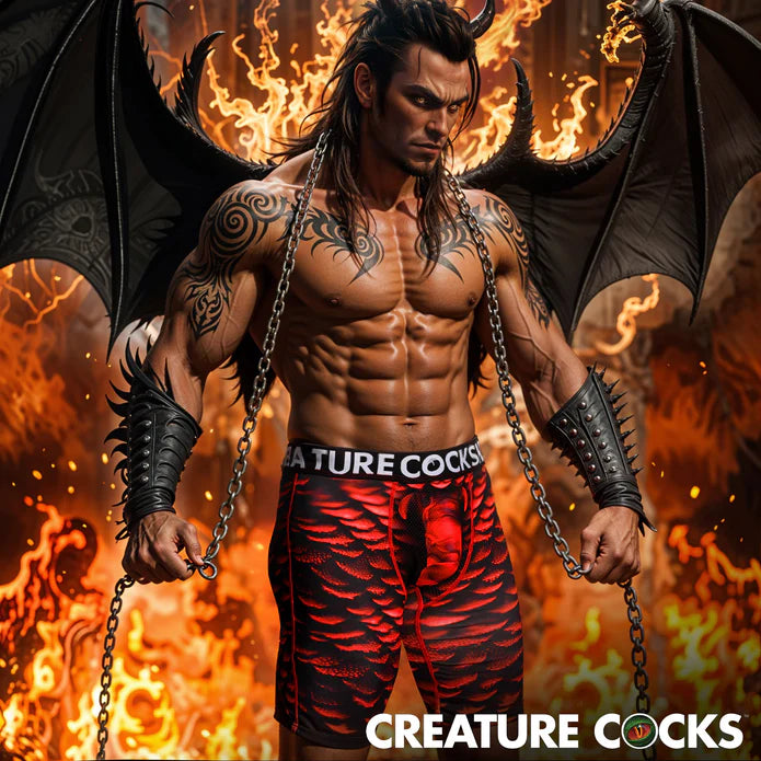 Horny Devil Printed Boxers by Creature Cocks