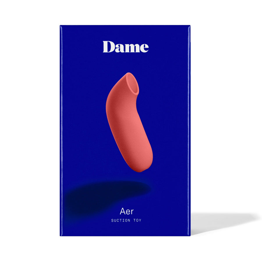 Dame Aer Pressure Wave Suction Vibrator - Papaya