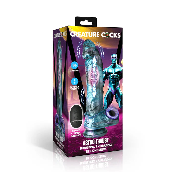 Astro-Thrust Thrusting & Vibrating Silicone Dildo by Creature Cocks