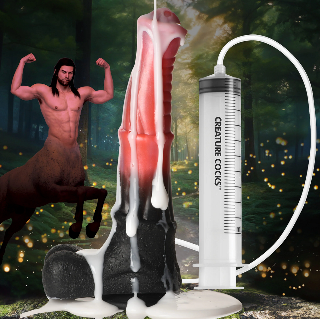 THE CENTAUR EXPLOSION SQUIRTING DILDO BY CREATURE COCKS