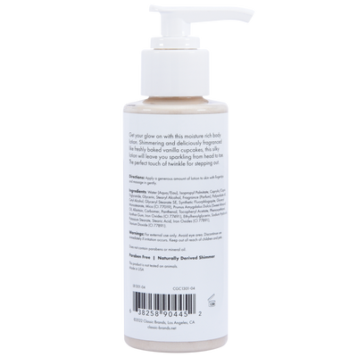 Glow Vanilla Cupcake Shimmer Lotion Gold - 4 oz