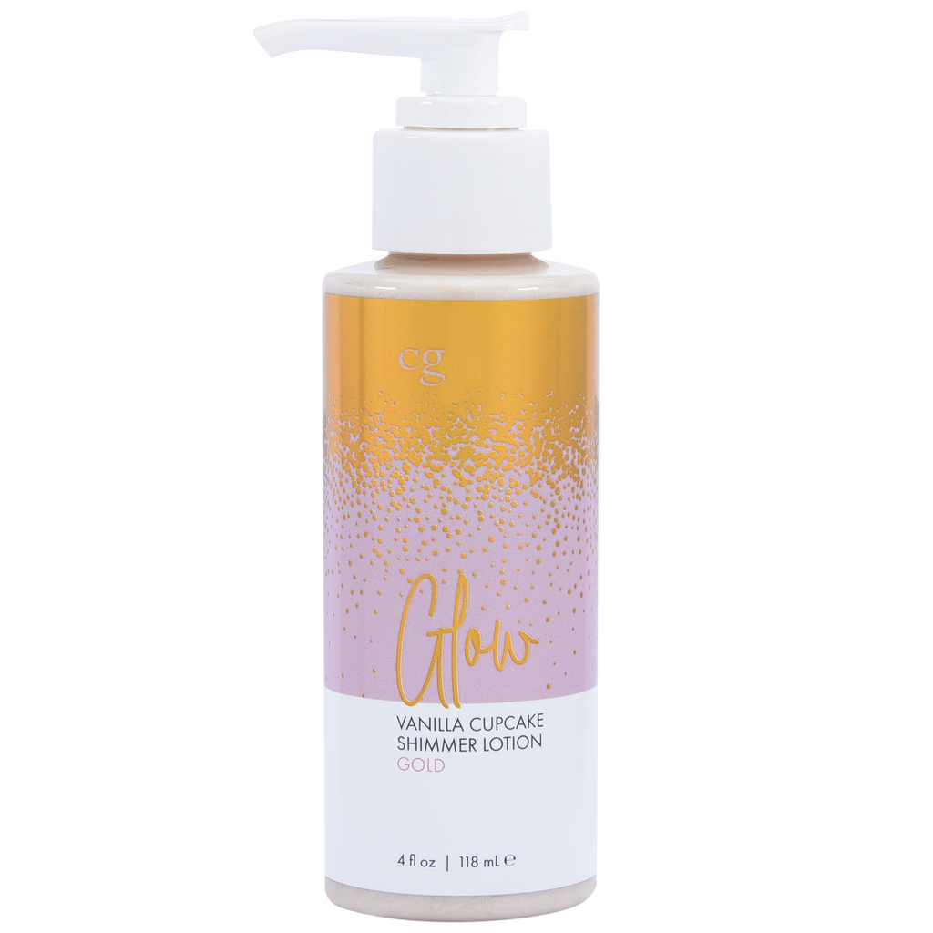 Glow Vanilla Cupcake Shimmer Lotion Gold - 4 oz