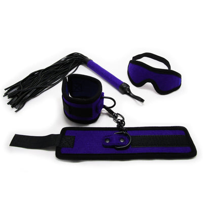 Fetish Pleasure Play Purple Felt Restraint Kit