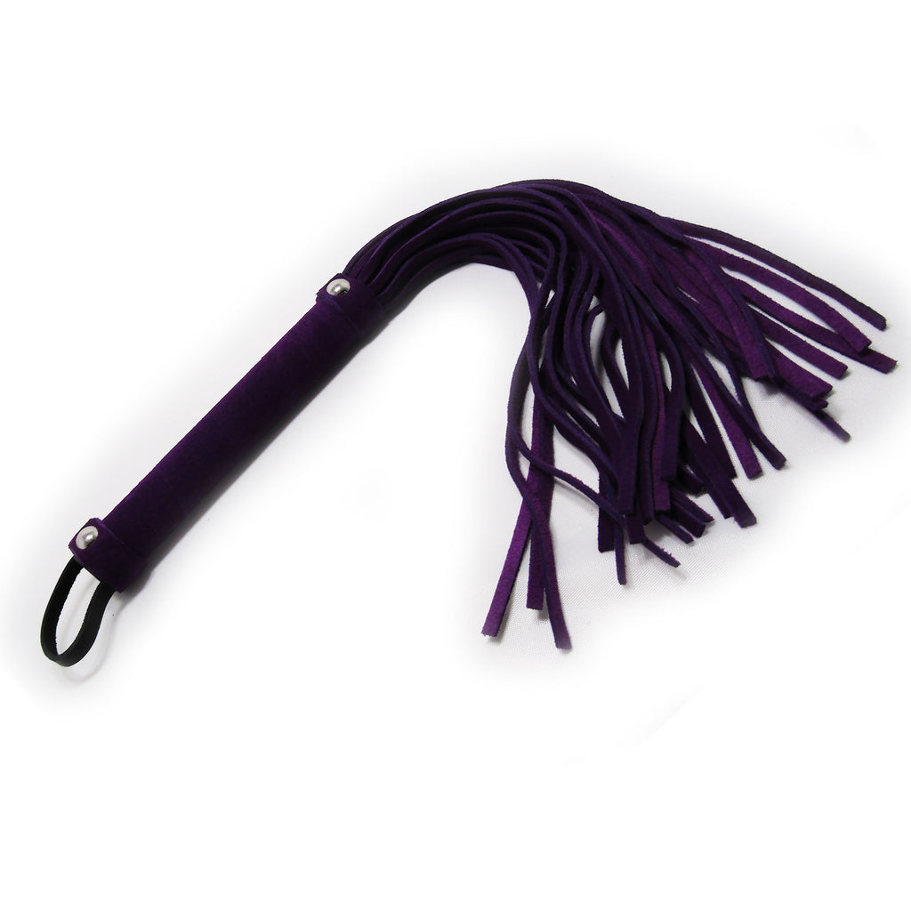 Fetish Pleasure Play Purple Faux Suede Flogger