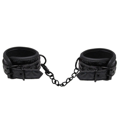 Fetish Pleasure Play Passionate Black Wrist Cuffs