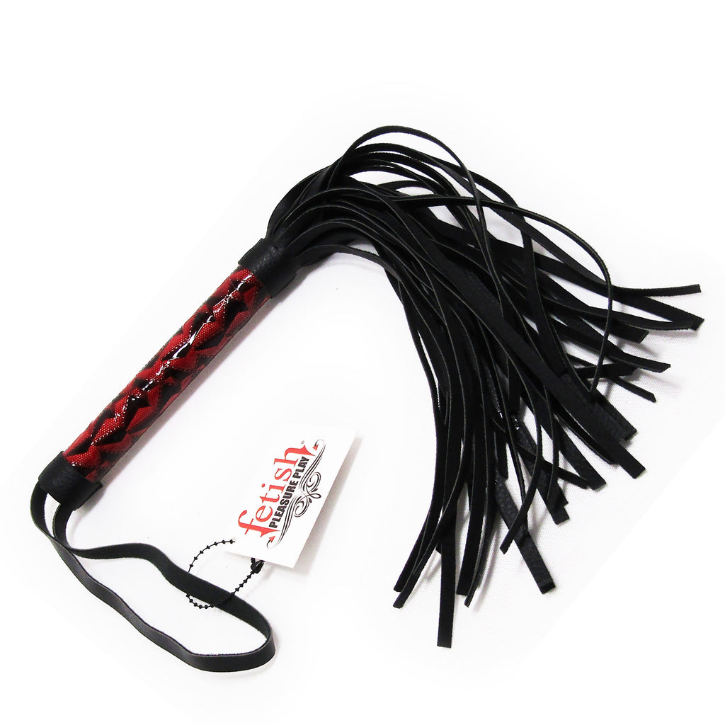 Fetish Pleasure Play Passionate Red/Black Flogger