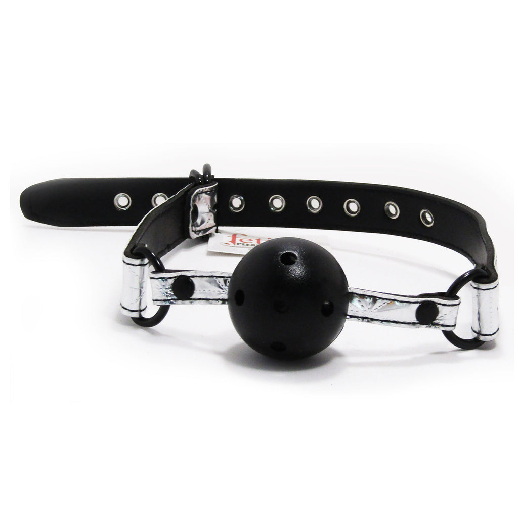 Fetish Pleasure Play Passionate Silver Ball Gag