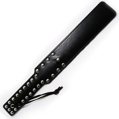 Fetish Pleasure Play Black Studded Paddle