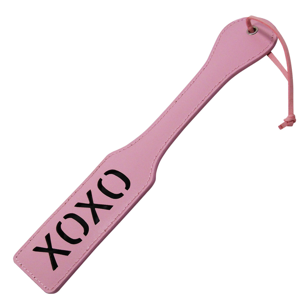 Fetish Pleasure Play Pink XOXO Paddle
