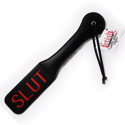 Fetish Pleasure Play Black SLUT Paddle